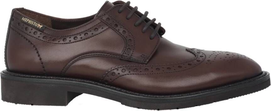 mephisto Bruine veterschoenen voor zaken Brown Heren