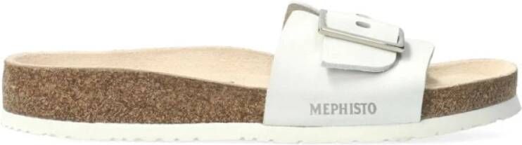 mephisto Comfortabele dames slippers met Soft-Air technologie White Dames