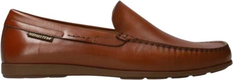 Mephisto Comfortabele leren loafers Algoras Brown Heren