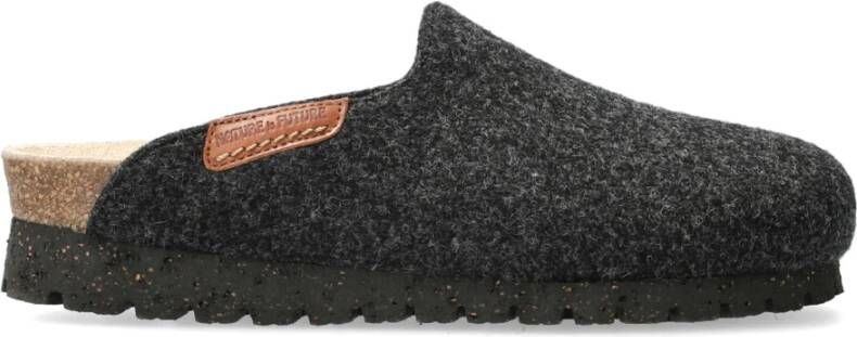 mephisto Dames Slipper Clog Donkergrijs Gray Dames