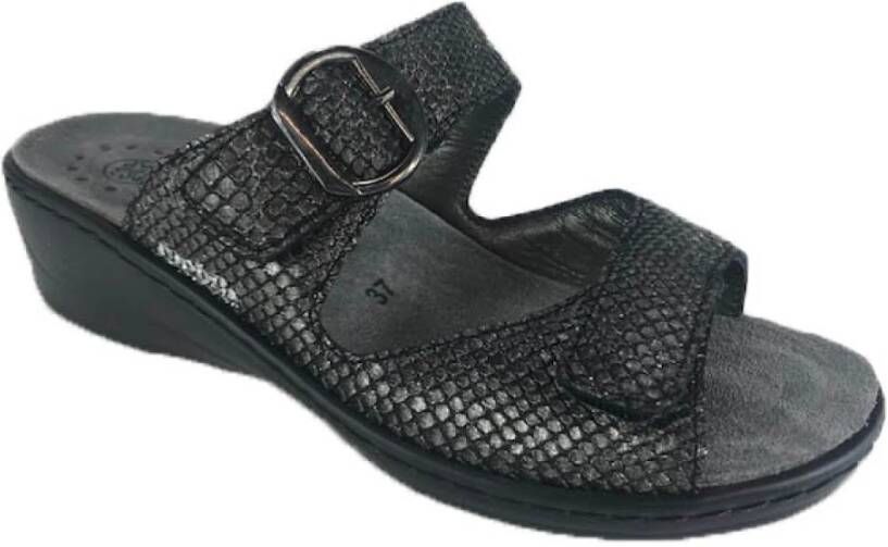 mephisto Damesschoenen Slipper Zwart Dames