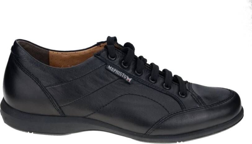 Mephisto Elegante Heren Sneaker van Leer Black Heren