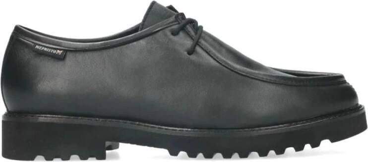 mephisto Elegante veterschoen met schokdemper Black Dames