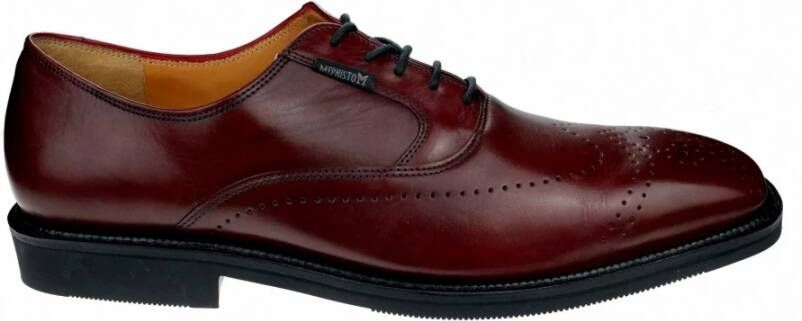 Mephisto Elegante Veterschoen met Soft Air Technologie Red Heren