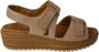 Mephisto Flat Sandals Beige Dames - Thumbnail 1