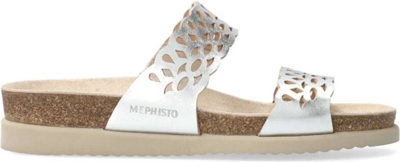 mephisto Flat Sandals Gray Dames