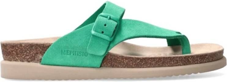 Mephisto Groene Teenslipper Uitverkoop Green Dames