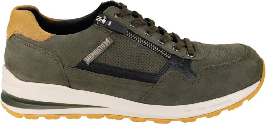 Mephisto Groene vetersneaker Bradley Green Heren