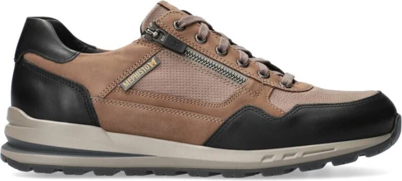 mephisto Handgemaakte Bradley Sneaker met Soft-Air Middenzool Black Heren