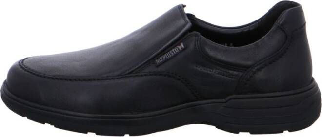 mephisto Heren Leren Instappers Black Heren