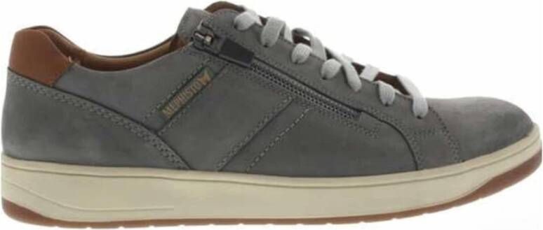 Mephisto Heren Veterschoenen van Fijn Leer Gray Heren