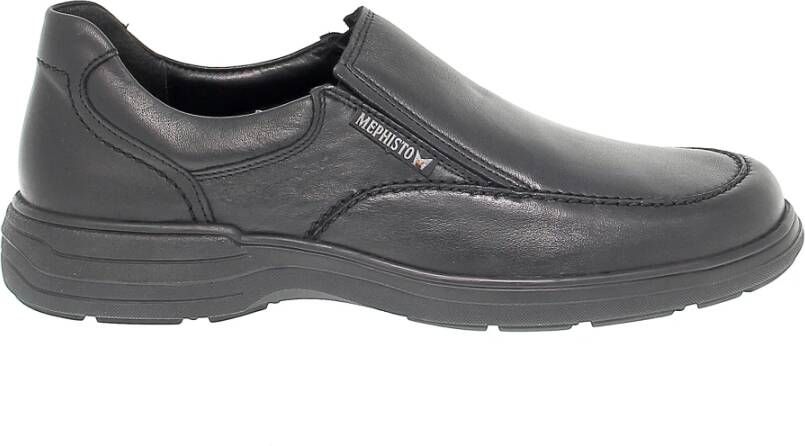 Mephisto Laceless voor heren in leer Black Heren