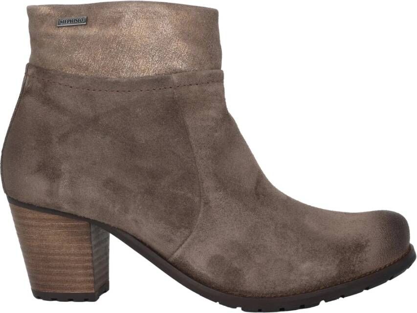 Mephisto Nubuck Enkellaars voor dames Taupe Gray Dames