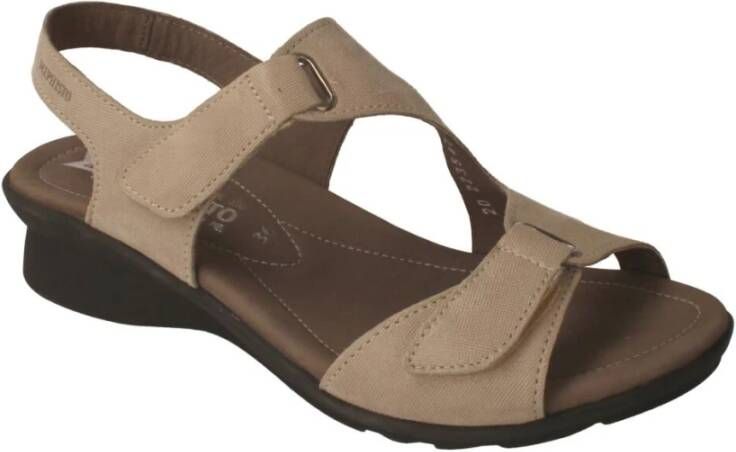 Mephisto Platte sandalen Beige Dames