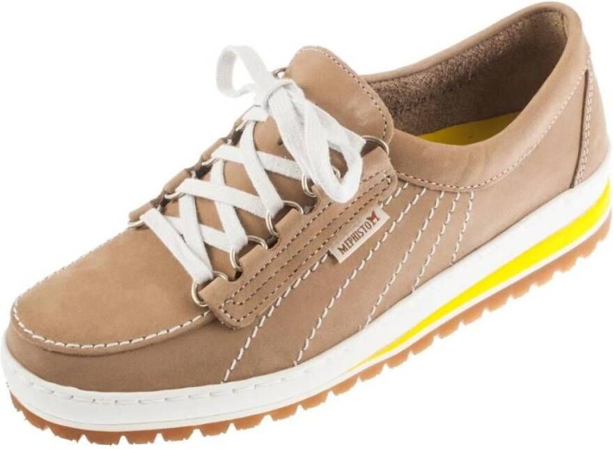 Mephisto Sneakers Beige Dames - Schoenen.nl