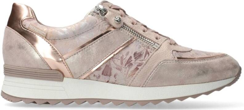 Mephisto Dames Sneaker Leer Mix Nude Pink Dames