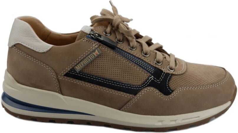 mephisto Stijlvolle Bradley Sneaker voor Heren Beige Heren