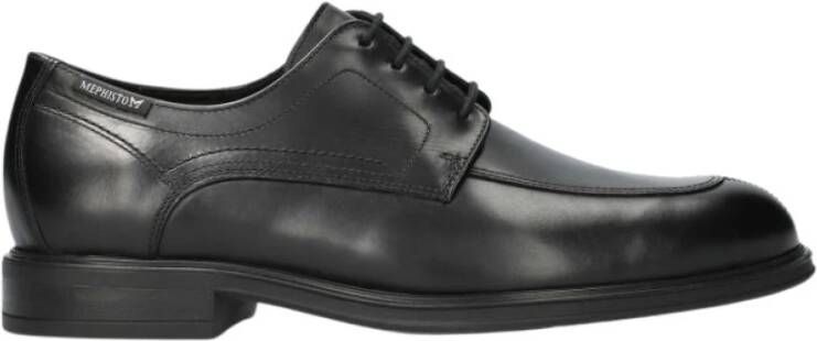 mephisto Stijlvolle Herenschoen met Veters Black Heren