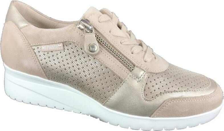 Mephisto Stijlvolle Sneakers Iasmina Beige Dames