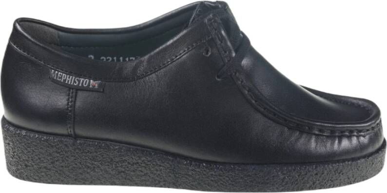 mephisto Stijlvolle Veterschoen voor Dames Black Dames