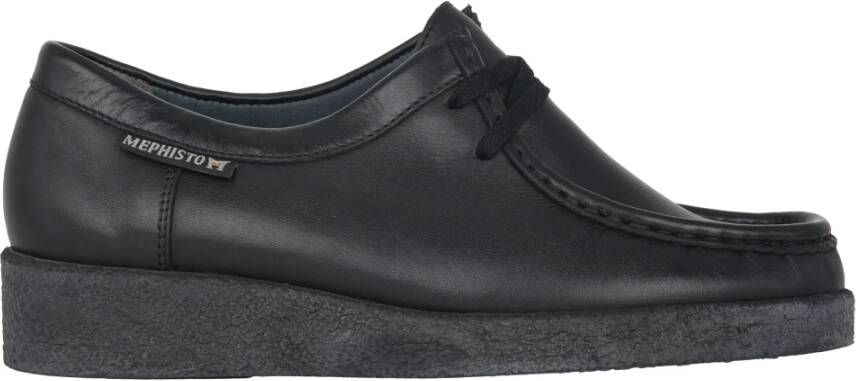 mephisto Stijlvolle Veterschoen voor Dames Black Dames