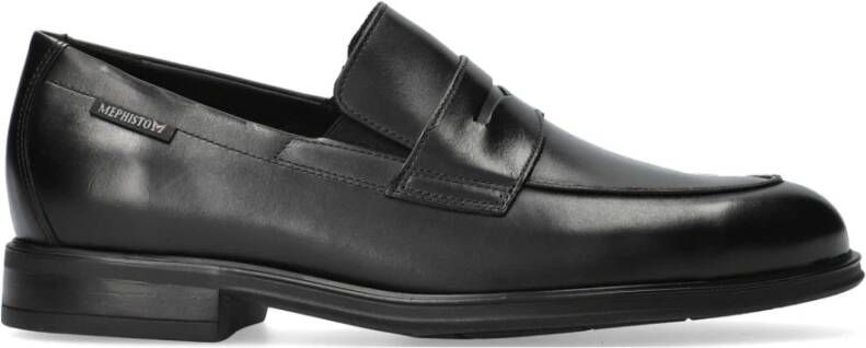 mephisto Zwarte Heren Mocassin Kurtis Black Heren