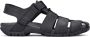 Mephisto Zwarte Nubuck Herensandaal Black Heren - Thumbnail 1