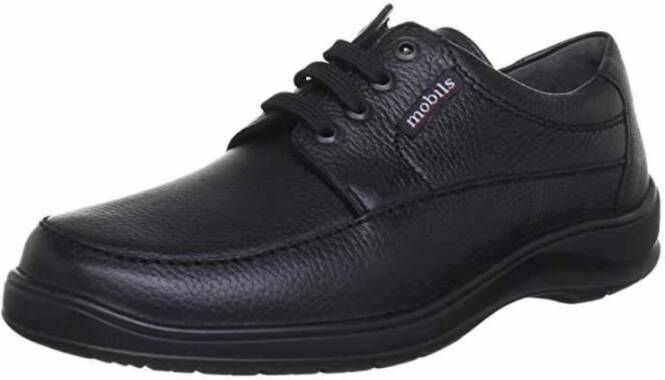 mephisto Zwarte Veterschoenen Black Heren