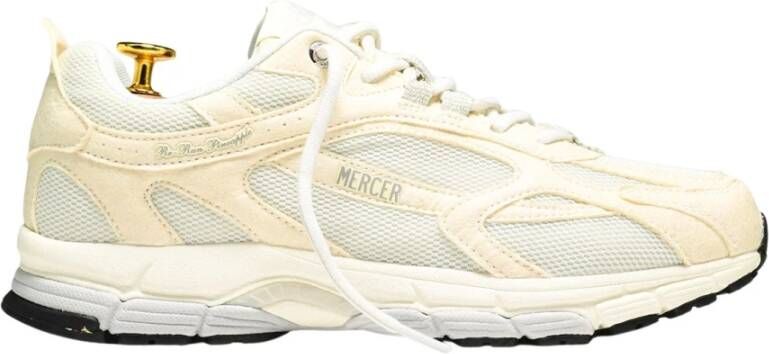 Mercer Amsterdam Ananas Leren Sneakers Beige Dames