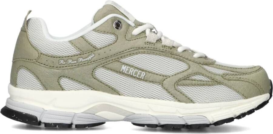 MERCER AMSTERDAM Lage Sneakers Dames Re-run Pineapple Sneaker Maat: 36 Materiaal: Mesh Kleur: Groen - Foto 1