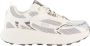 Mercer Amsterdam The Re-Run MAX Cactus | White Brown Wit Mesh Lage sneakers Unisex - Thumbnail 1