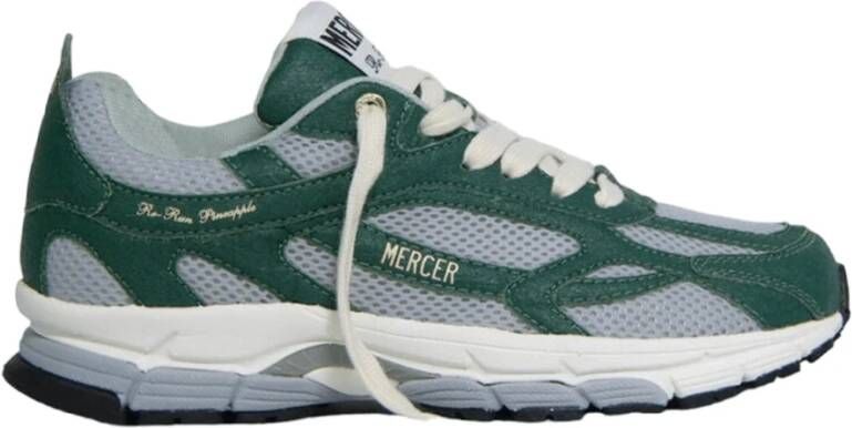 Mercer Amsterdam The Re-Run Pineapple green Groen Mesh Lage sneakers Unisex