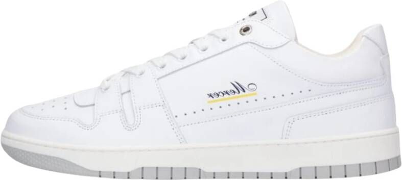 Mercer Amsterdam Witte Leren Lage Sneakers White Heren