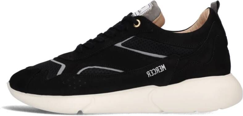 Mercer Amsterdam Zwarte Lage Sneaker W3Rd Black Heren