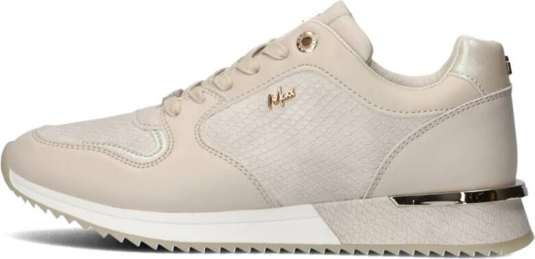 Mexx Beige Fleur Ellen Sneakers voor Dames Beige Dames