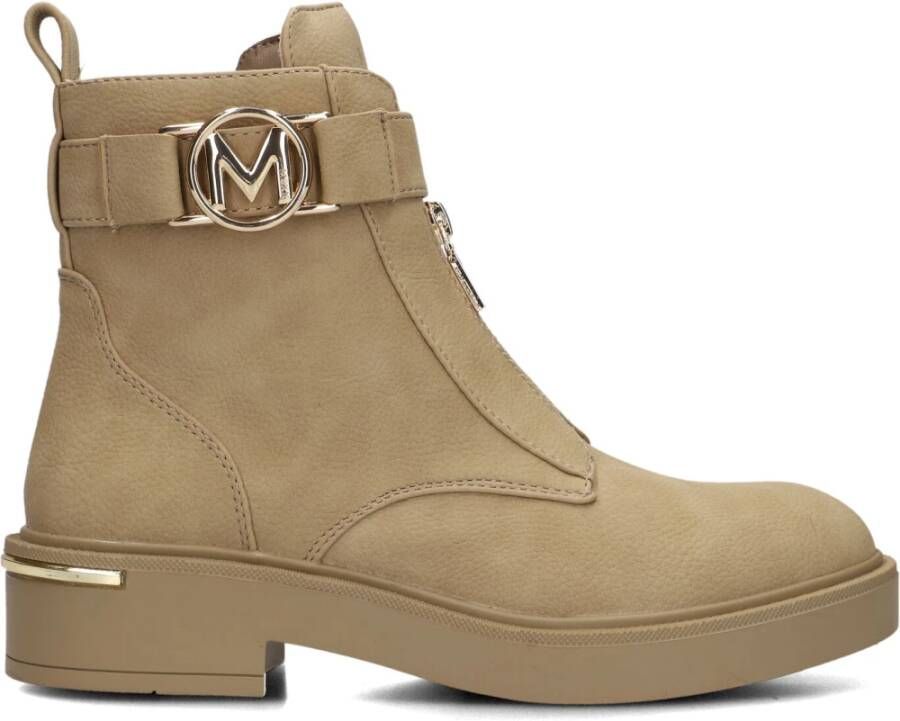 Mexx Beige Nubuck Veterschoenen Beige Dames