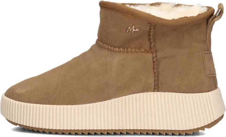 Mexx Beige Suède Winter Snowboots Beige Dames