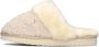 Mexx Beige Teddy Textiel Snow Pantoffels Beige Dames - Thumbnail 3