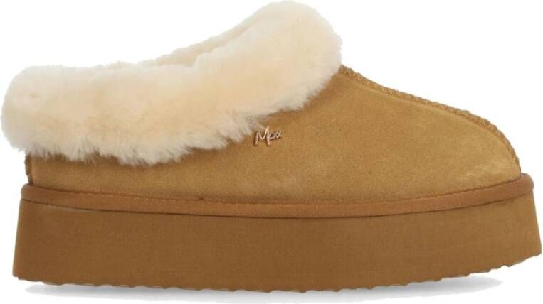 Mexx Bruine Binnenslippers voor Vrouwen Brown Dames