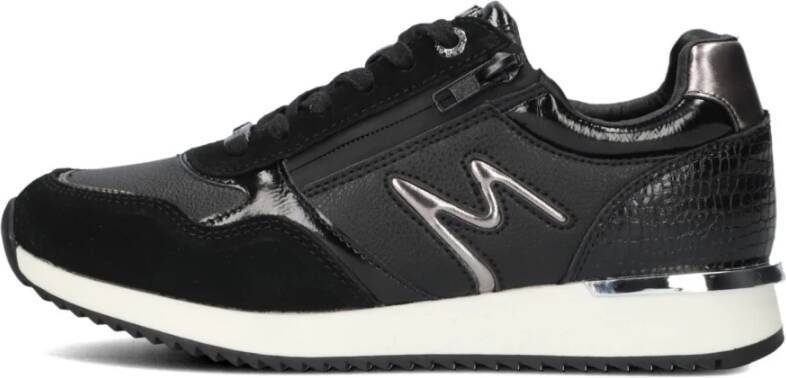 Mexx Chique Zwarte Lage Sneakers Black Dames