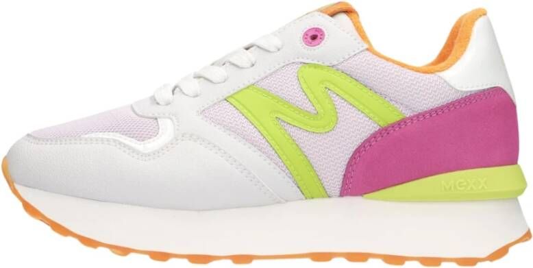 Mexx Kleurrijke Lage Top Juju Sneakers Multicolor Dames