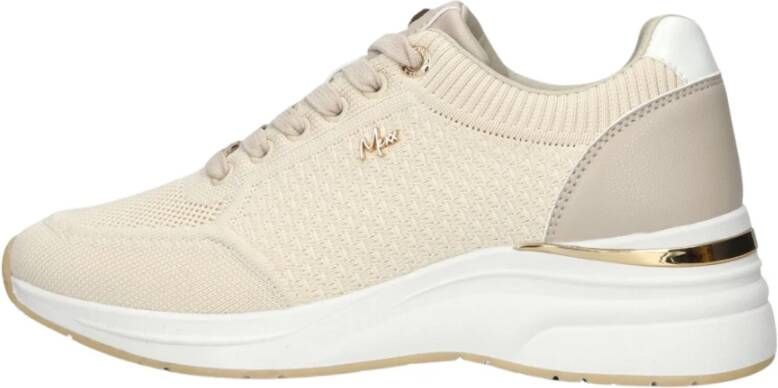 Mexx Lage Beige Textiel Sneakers Dames Beige Dames