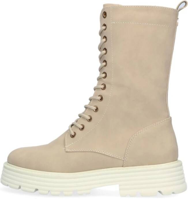 Mexx Taupe Suède Veterboot Haroun Beige Dames