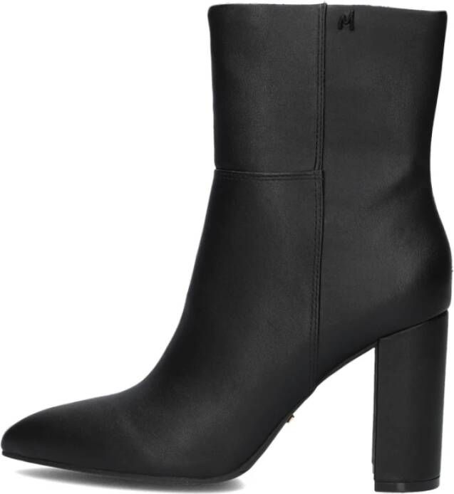 Mexx Zwarte Leren Enkellaarzen Kianna Black Dames