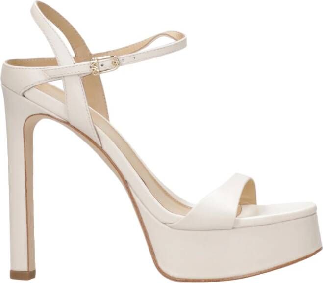 Michael Kors Amara Beige Sandalen met Enkelband Beige Dames