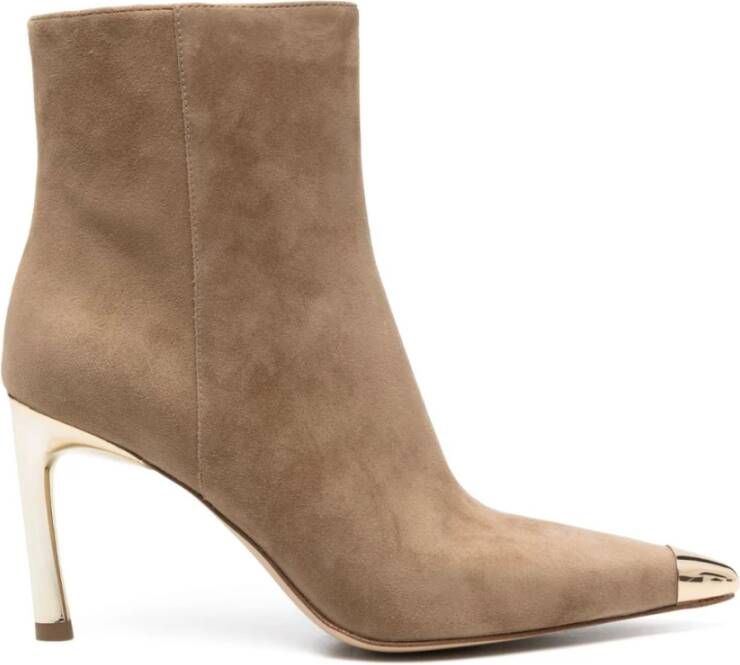 Michael Kors Beige Enkellaarzen voor vrouwen Beige Dames