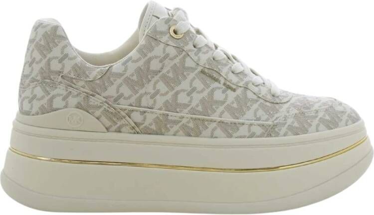 Michael Kors Beige Hayes Lace Up Damesschoenen Beige Dames