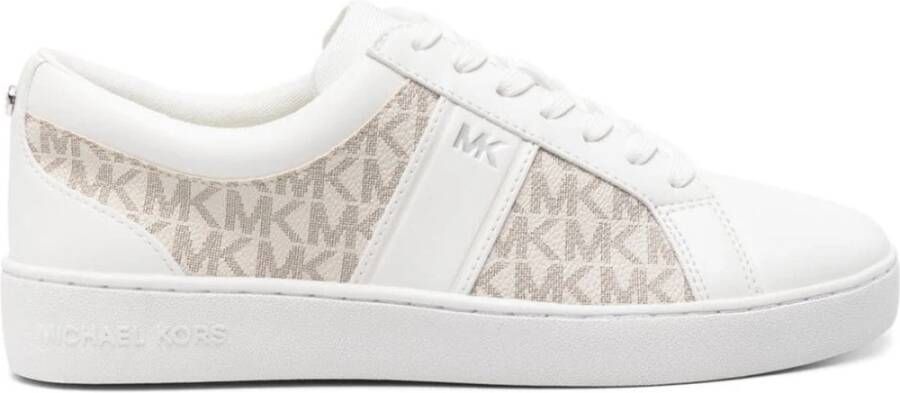 Michael Kors Beige Veterschoenen Sneakers Juno Stripe Beige Dames