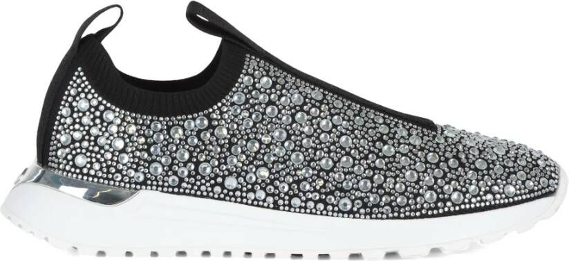 Michael Kors Bodie Slip-On Sneakers met Strass Black Dames