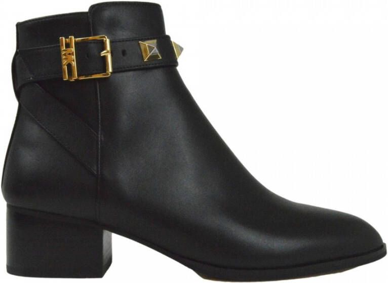 Michael Kors Britton Ankle Boot Leather Black Zwart Dames